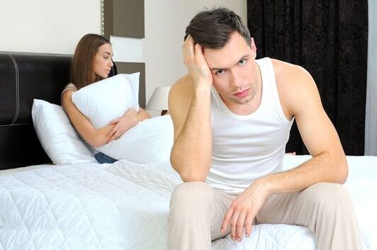 when a man is excited, he is irritated by pathological discharge