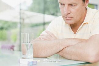 a man after 50 takes pills to increase potency